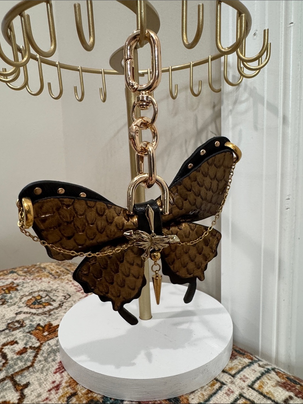 Gold Butterfly Bag/Keychain Charm -